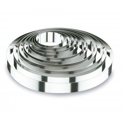 Molde aro redondo 9x45 cm. inox. Lacor 68509