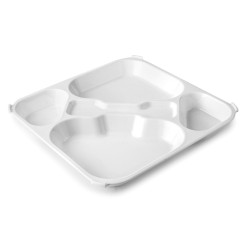 Bandeja autos. PC bpa-free 33X33 blanca. Lacor 66952