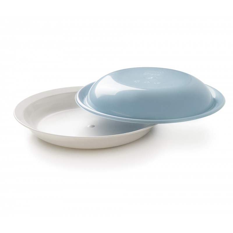 Plato llano policarb22x3 cm sin tapa. Lacor 66933C