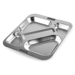 Bandeja autoservicio 5 cavidades inox. Lacor 66957Z