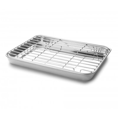 Bandeja con rejill essential 405x305CM. Lacor 15567