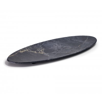 Bandeja oval "stone" melamina 65x26x3cm. Lacor 63183