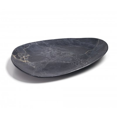 Bandeja oval "stone" melamina 41x30x4cm. Lacor 63184