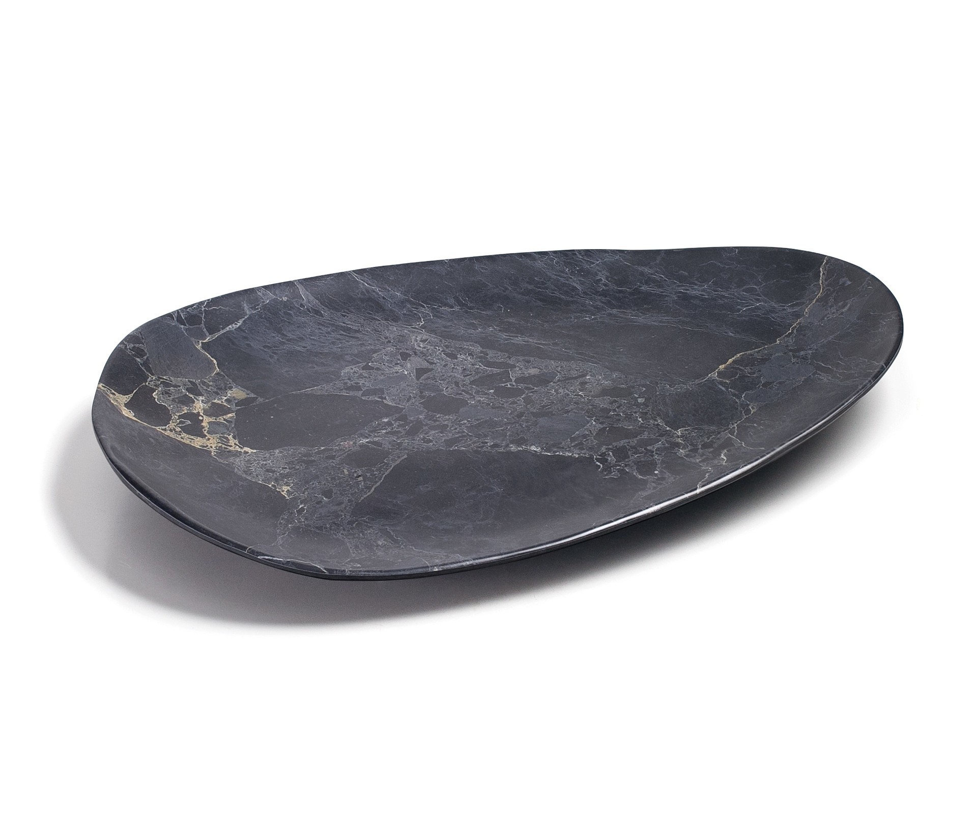 Bandeja oval "stone" melamina 41x30x4cm. Lacor 63184