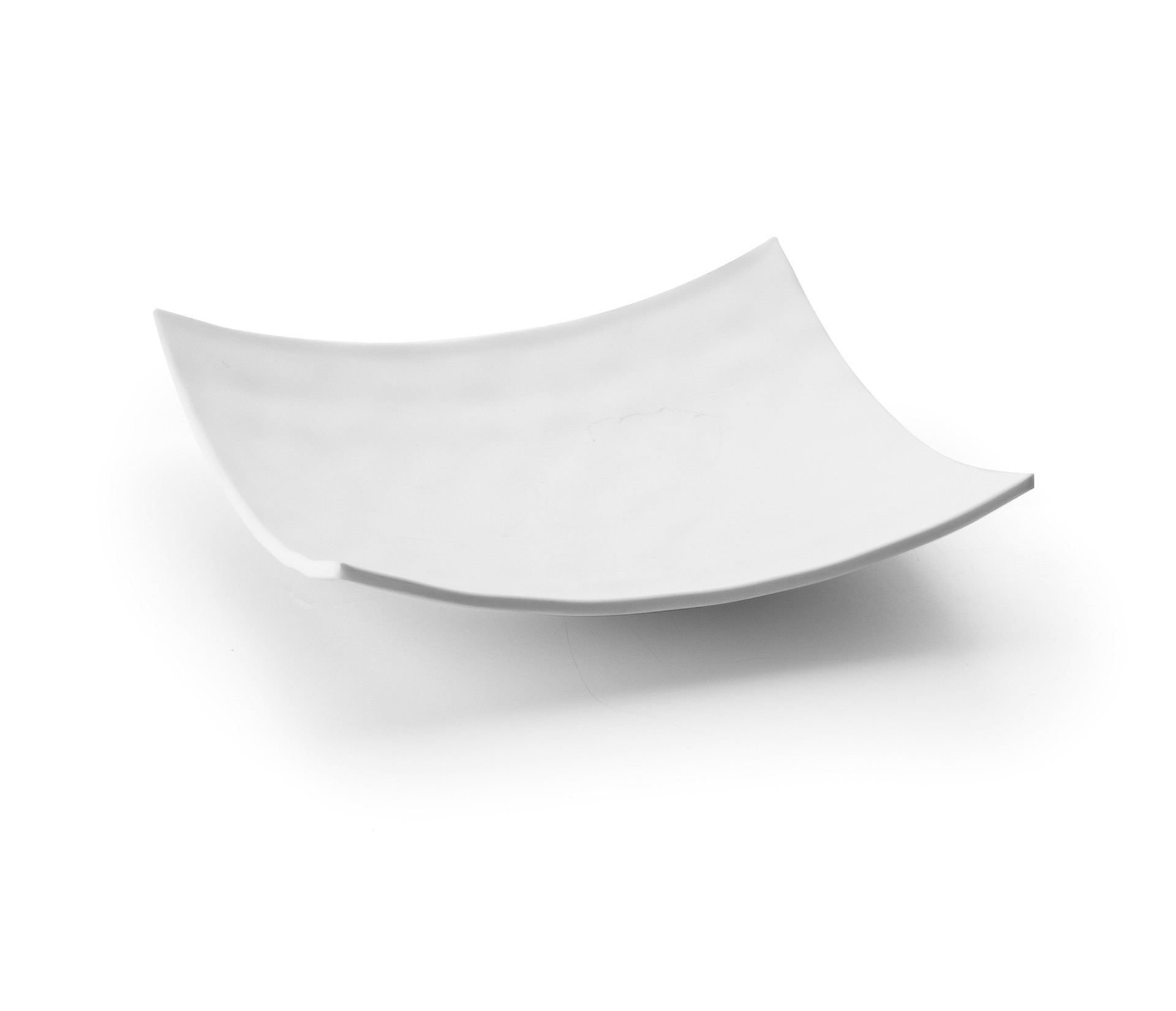 Fuente cuadrada melamina white 25x25x5cm. Lacor 63273