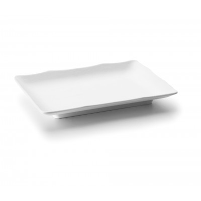 Fuente rectang. melamina white 25X17X3 cm. Lacor 63274