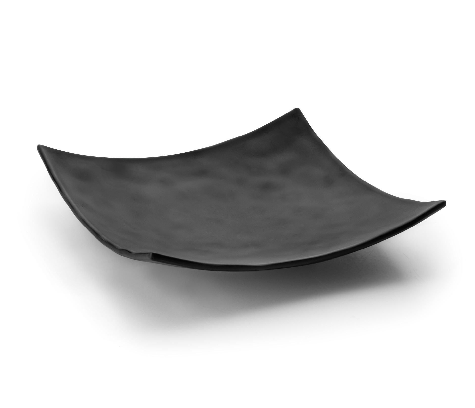Fuente cuadrada melamina black 25x25x5cm. Lacor 63373