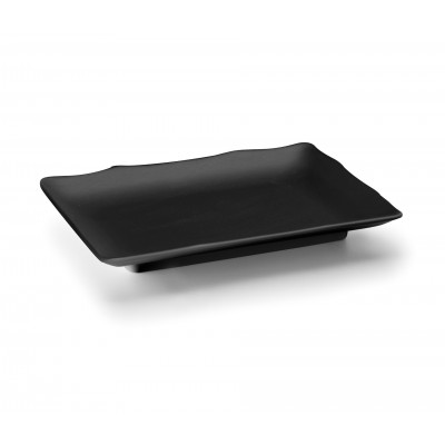 Fuente rectang. melamina black 25X17X3 cm. Lacor 63374
