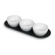 Bandeja 3 bols black white. Lacor 63403