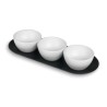 Bandeja 3 bols black  white. Lacor 63403