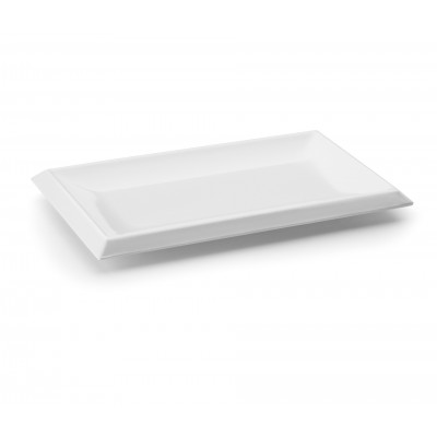 Fuente melamina clasica blanco 30x22x2cm. Lacor 63532