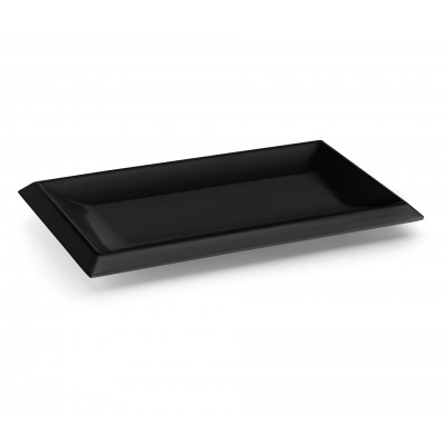 Fuente melamina clasica negro 26x16x2cm. Lacor 63541