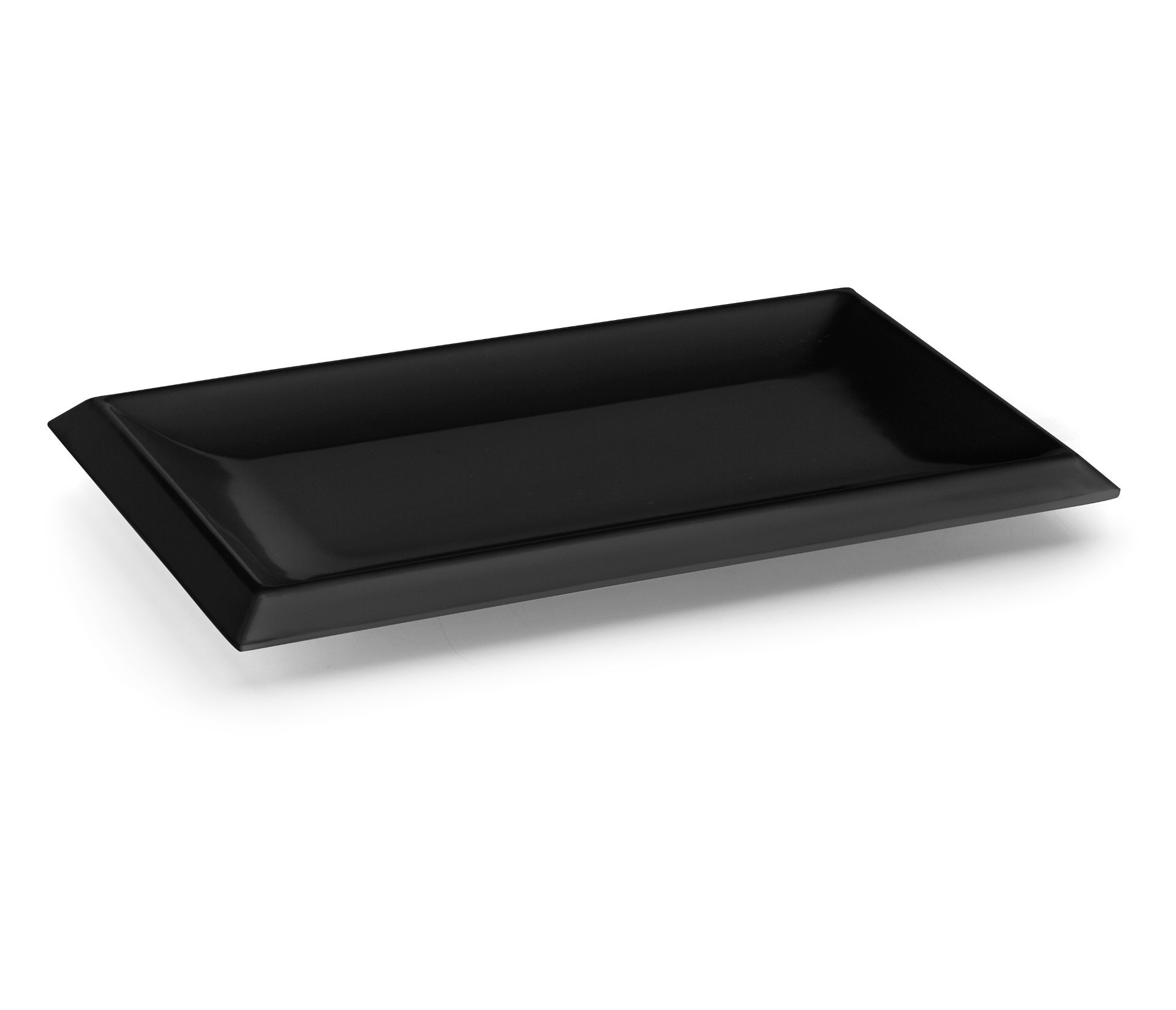 Fuente melamina clasica negro 26x16x2cm. Lacor 63541