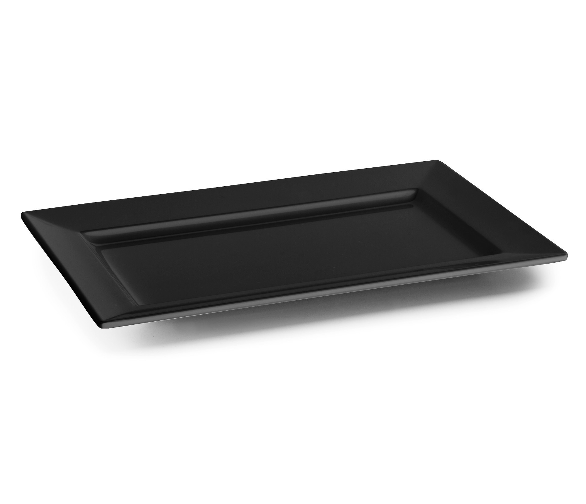 Fuente melamina clasica negro 30x21x3cm. Lacor 63543