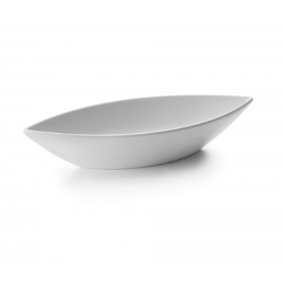 Fuente melam. oval clasica blanco 32X12X6. Lacor 63557