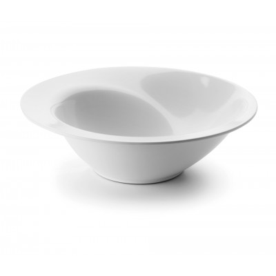 Fuente melamina clasica blanco d35x11cm. Lacor 63577