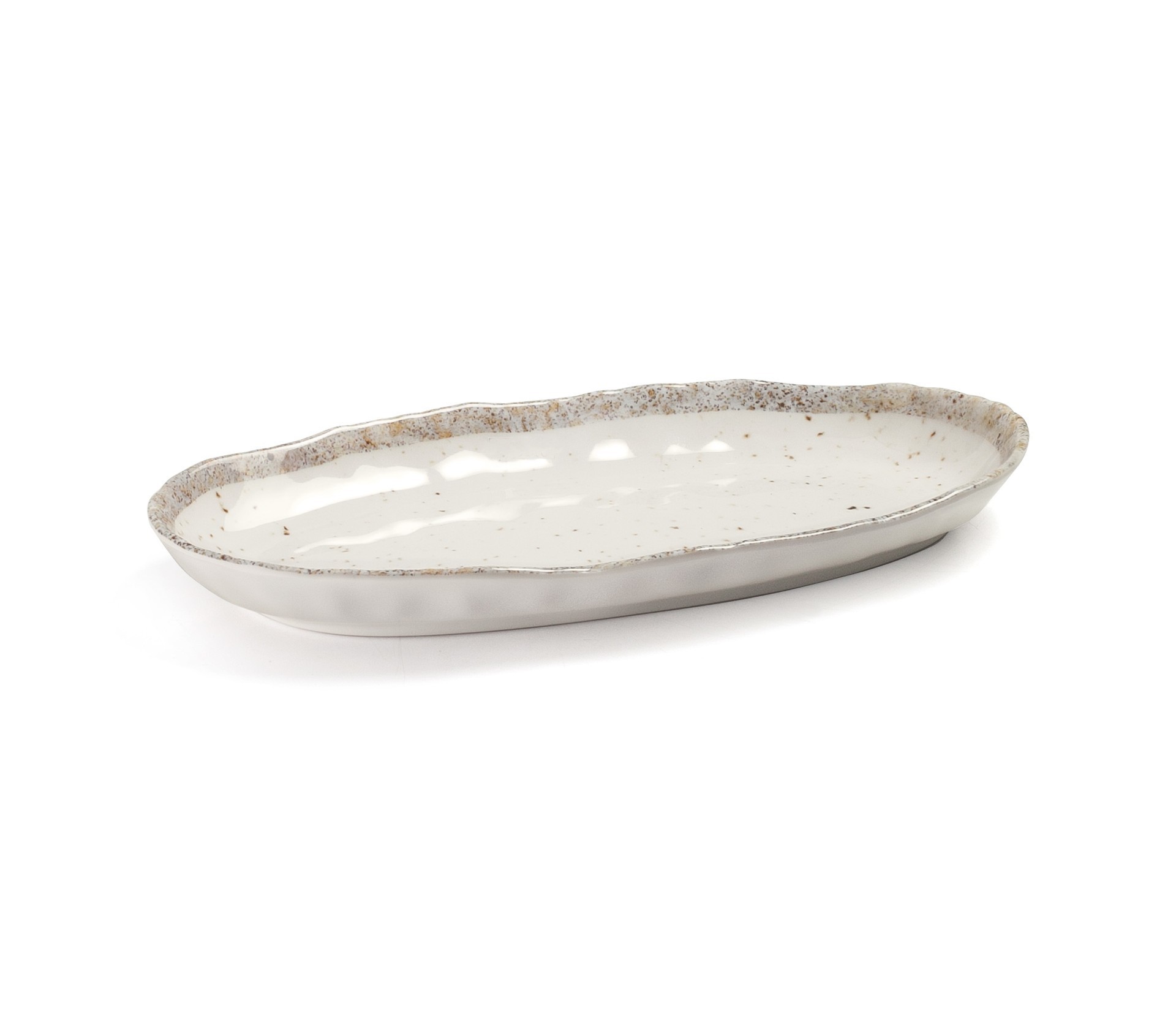 Fuente oval "earth" melami 254x13x29cm. Lacor 63863