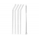 Set 4 pajitas cristal 20CM con limpiador. Lacor 63133
