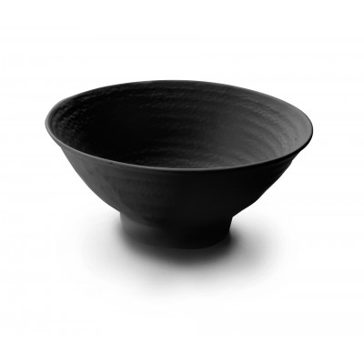 Bol redondo melamina black D17X7 cm. Lacor 63361