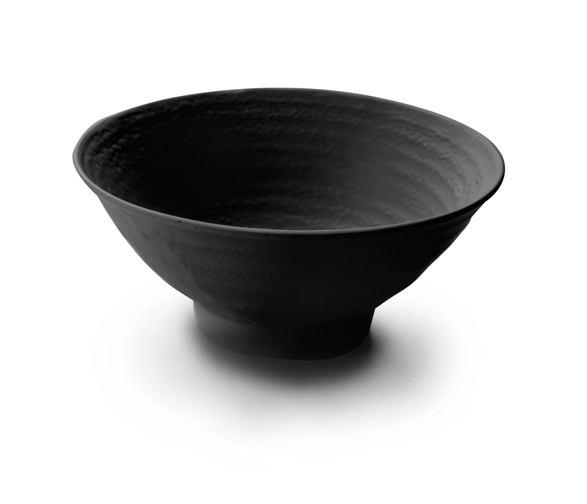 Bol redondo melamina black D25X9 cm. Lacor 63363