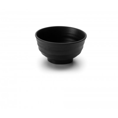Bol redondo melamina black D14X75 cm. Lacor 63365
