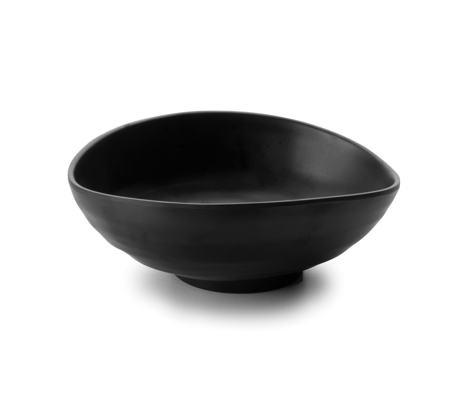 Fuente oval melamina black 24X20X7 cm. Lacor 63369