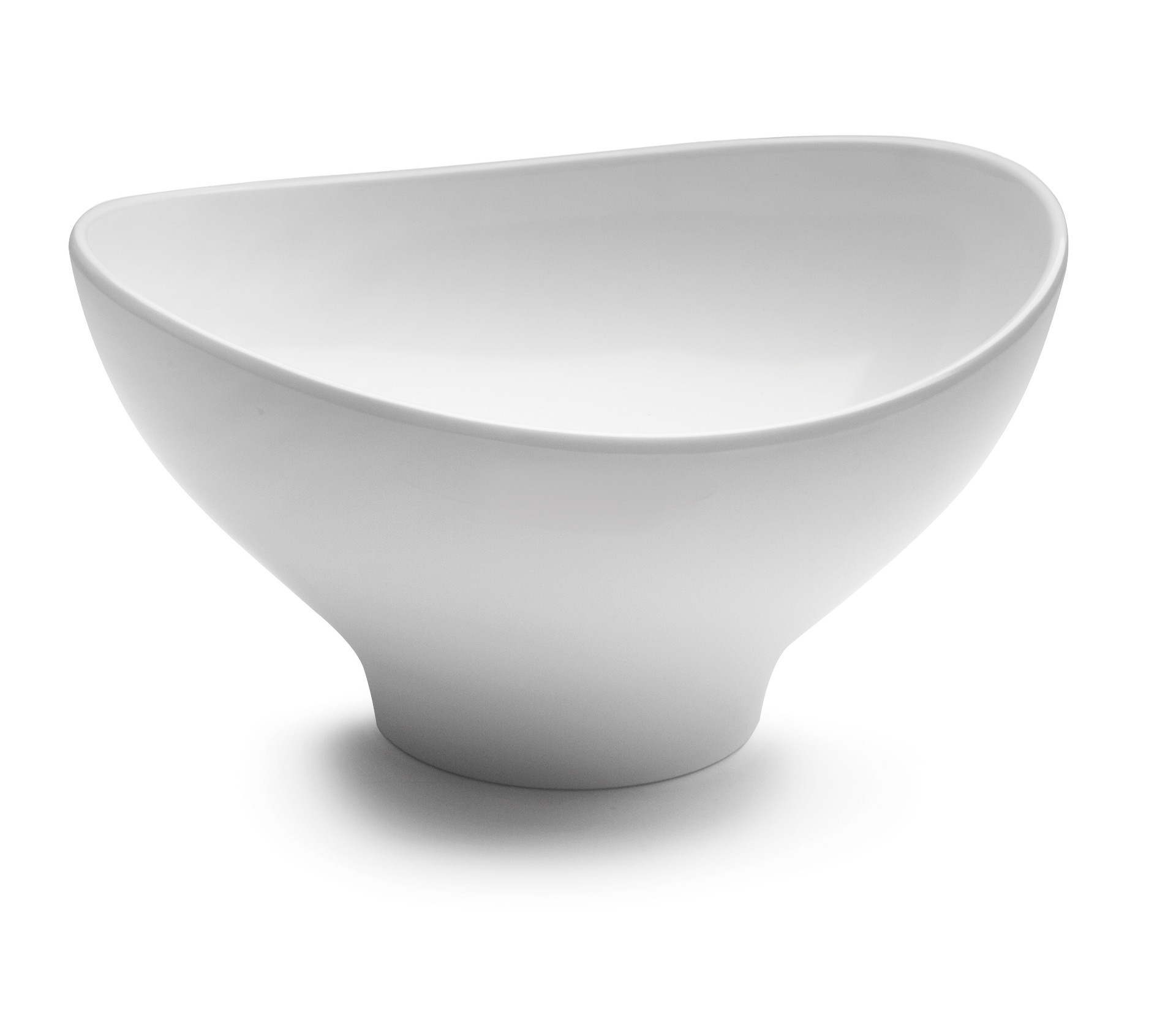 Bol oval melamina white 29X26X14. Lacor 63585