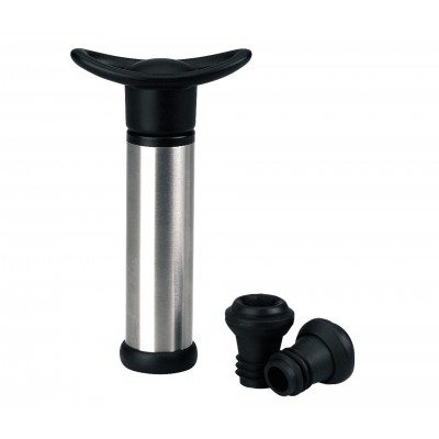 Bomba manual vacio con 2 tapones vino. Lacor 63033