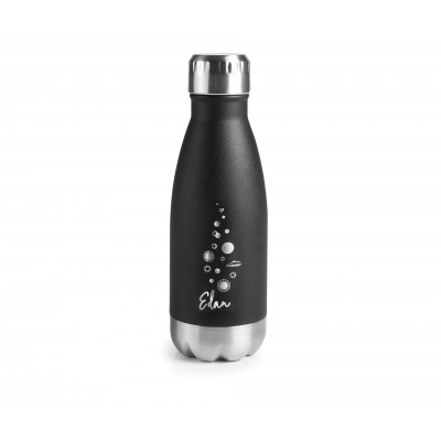 Botella inox negra edan 260ML. Lacor 62536