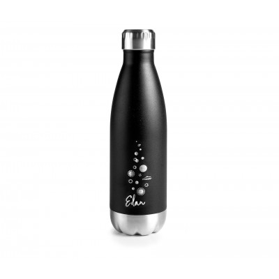 Botella inox negra edan 500ML. Lacor 62537