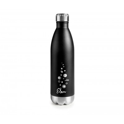 Botella inox negra edan 750ML. Lacor 62538