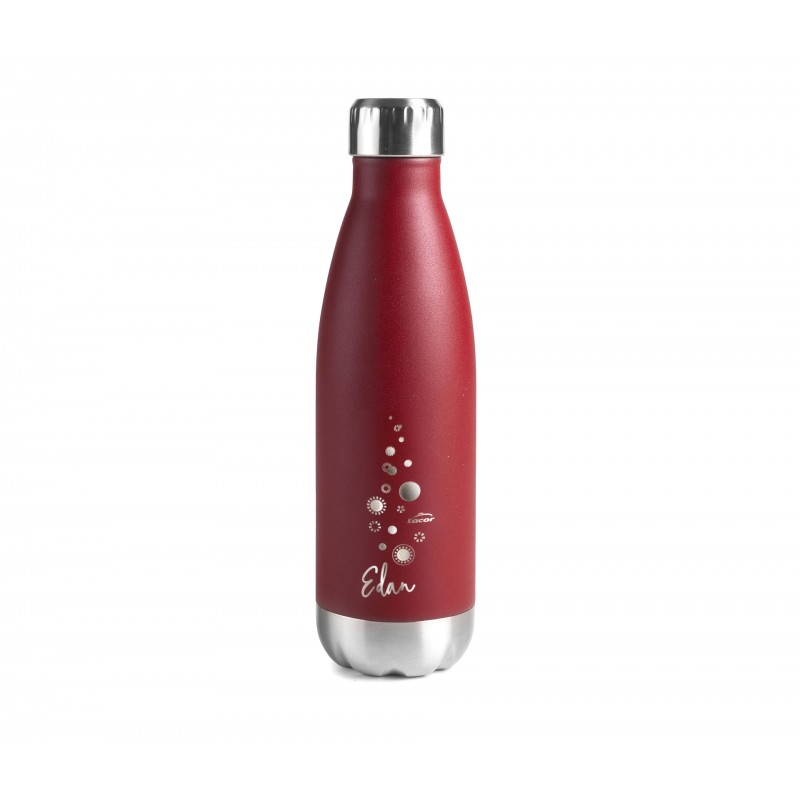 Botella inox roja edan 500ML. Lacor 62547