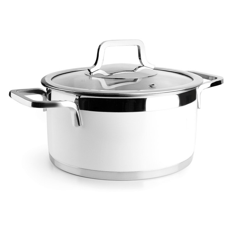 Cacerola buffet con tapa white 20CM. Lacor 15420