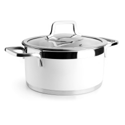 Cacerola buffet con tapa white 24CM. Lacor 15424