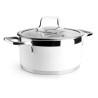 Cacerola buffet con tapa white 24CM. Lacor 15424