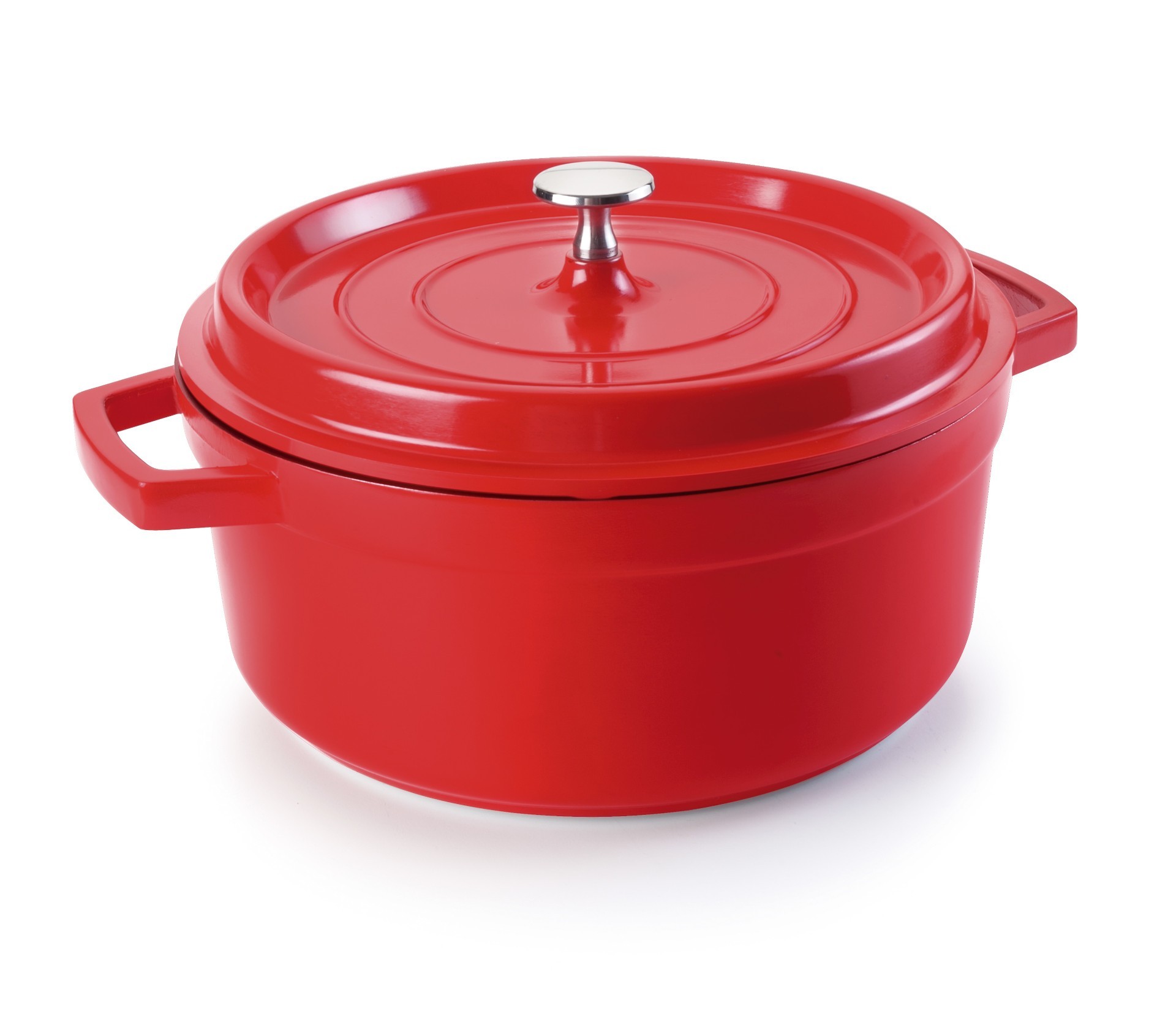 Cacerola roja aluminio fundido D16 cms. Lacor 25916