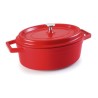 Cacerola oval roja alu. fundido 26x20 cms. Lacor 25927