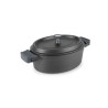 Cacerola oval negra alu. fund. 31x25 cms. Lacor 25935