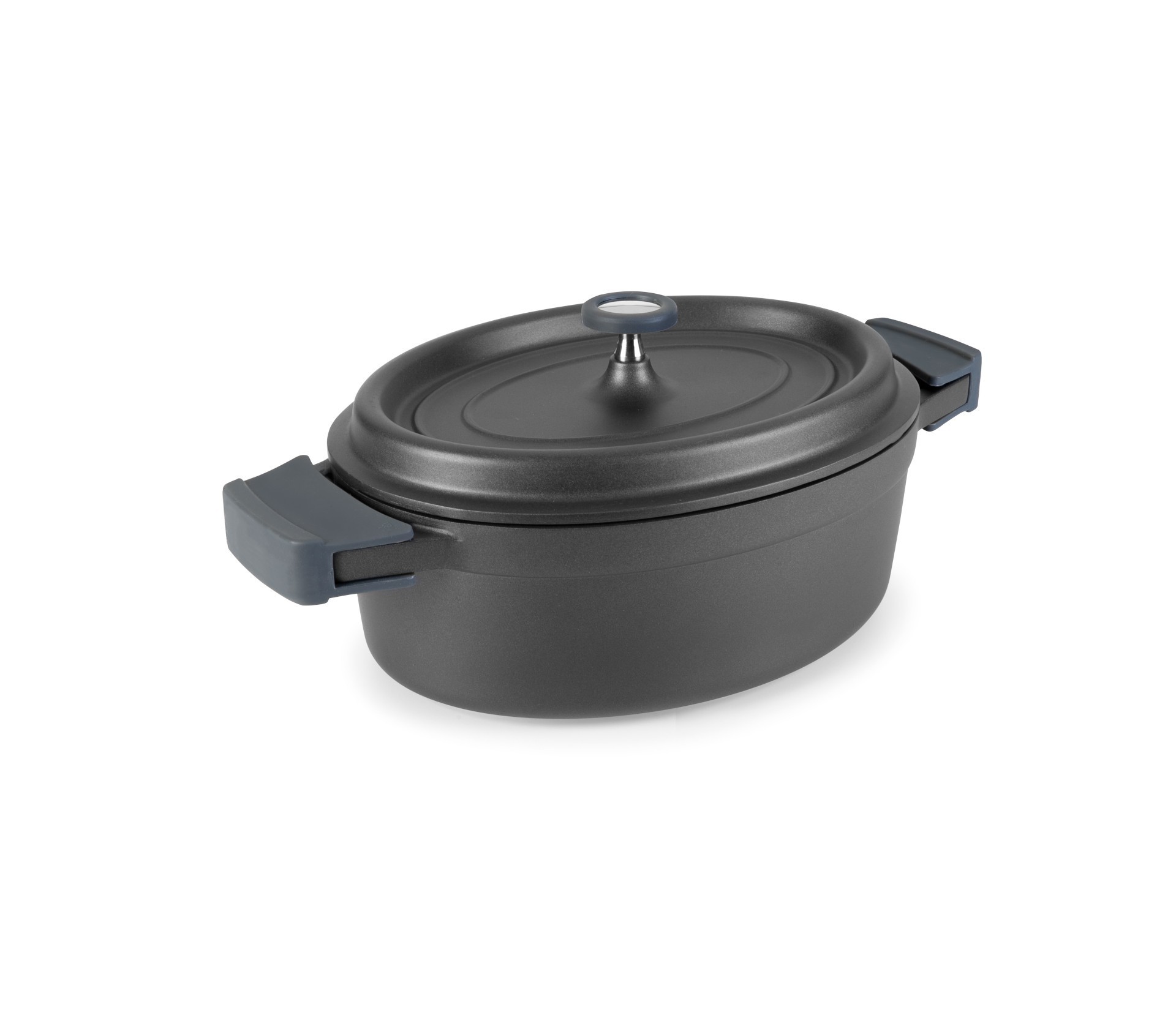 Cacerola oval negra alu. fund. 31x25 cms. Lacor 25935