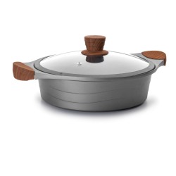 Cacerola baja alum. fun. stilo D28 cms. Lacor 27327