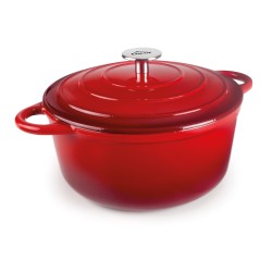 Cacerola hierro fundido red 24CM. Lacor 71734