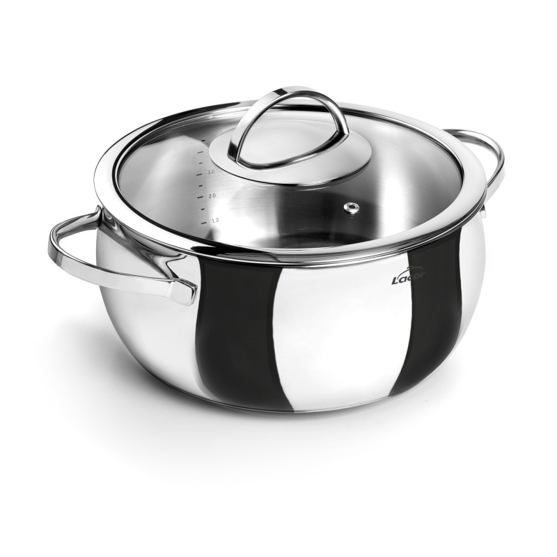 Cacerola con tapa belly 24 cm.. Lacor 79024