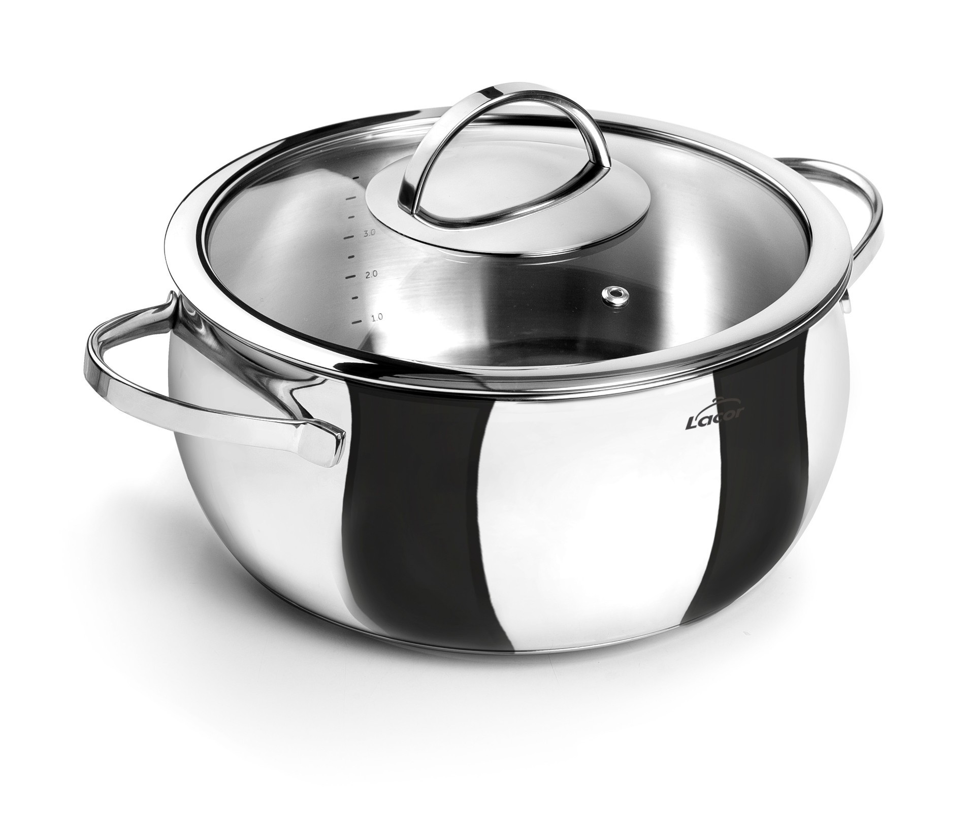 Cacerola con tapa belly 24 cm.. Lacor 79024