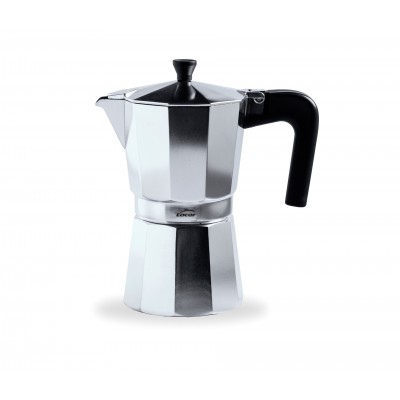 Cafetera aluminio 6 tazas. Lacor 62026