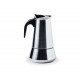 Cafetera inox 1810 4 tazas. Lacor 62033