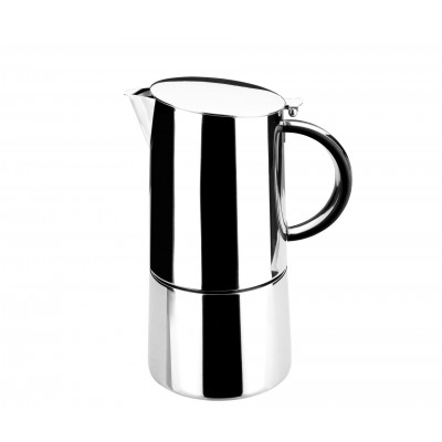 Cafetera express moka 6 tazas inox 1810. Lacor 62056