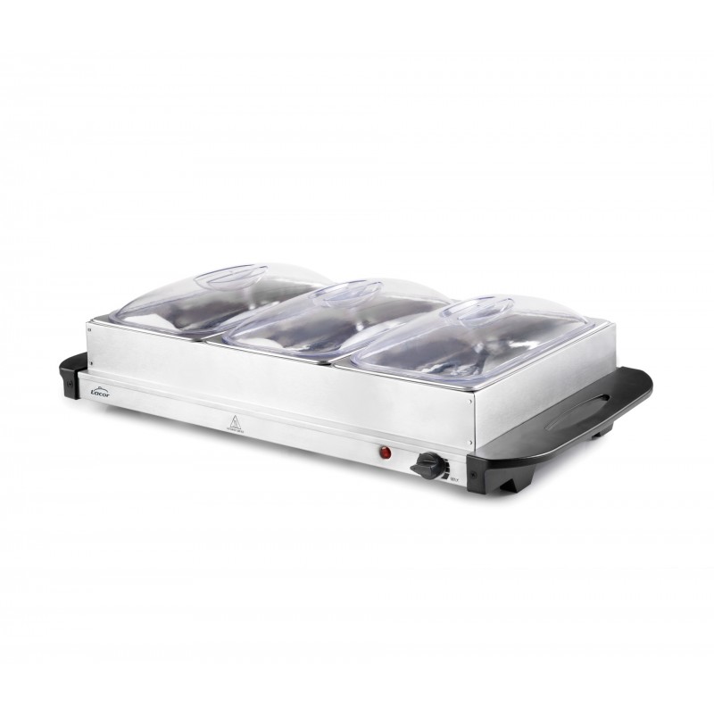 Calentador buffet 3 X GN 13 300W. Lacor 69445