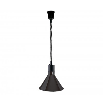 Lámpara calent. extensible cónica negra. Lacor 69576