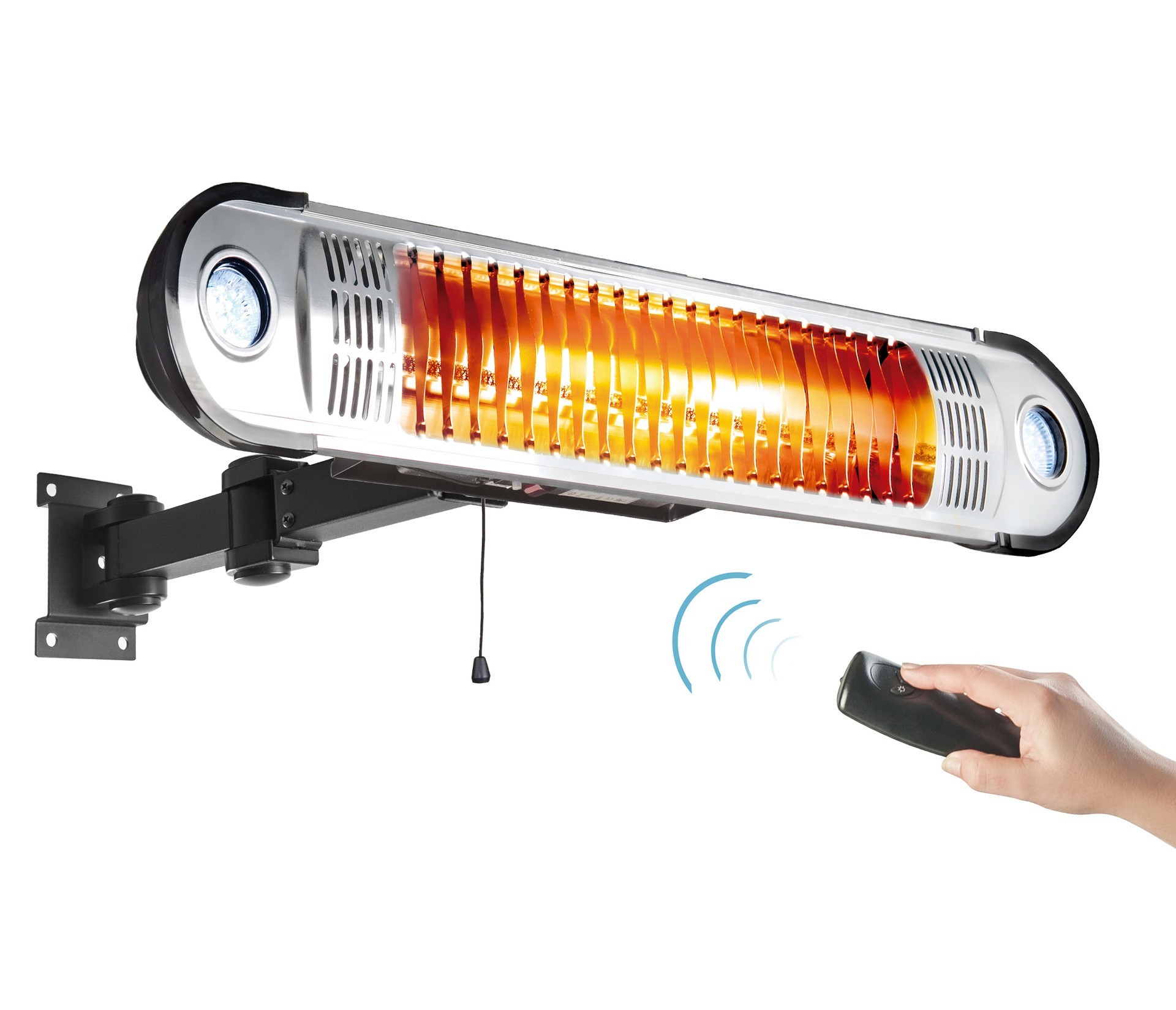 Calent. elec1500w+cont. rem+sop. pared. Lacor 69424