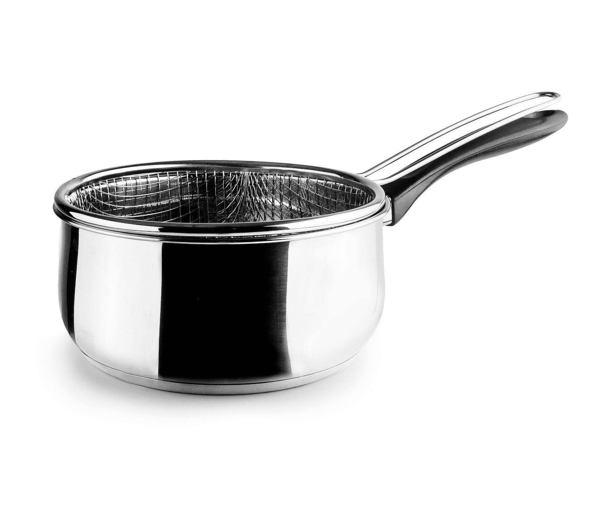 Cazo garinox 1810 Ø18CM con cestillo. Lacor 14618